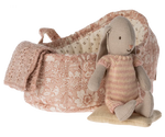 Bunny in Carry Cot, Micro - Light Rose