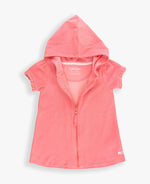 Terry Full-Zip Cover Up - Pink