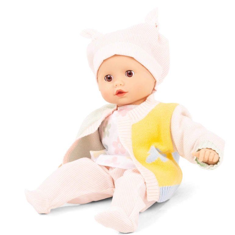 Gotz Muffin Baby 13" Baby Doll with Sleepy Brown Eyes