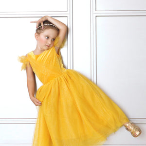 Princess Beauty Yellow Costume Dress