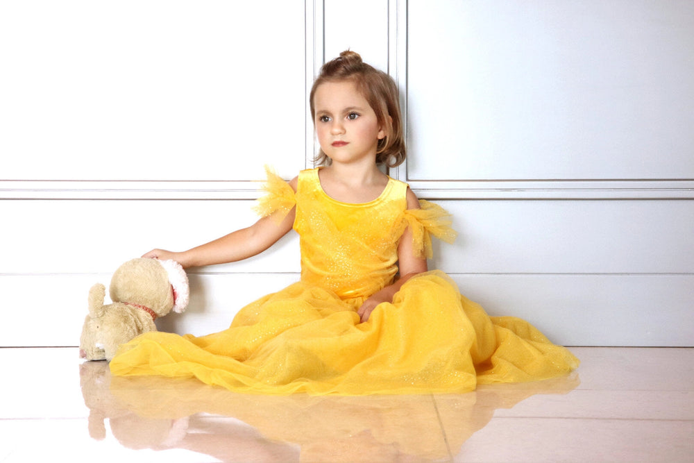 Princess Beauty Yellow Costume Dress