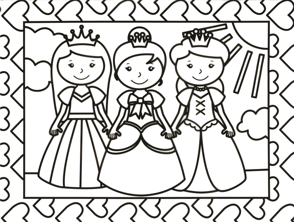 
            
                Load image into Gallery viewer, Stained Glass Coloring : Princess
            
        