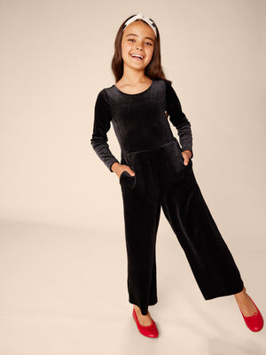 Just for Kicks Velour Jumpsuit