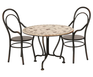 Dining Table Set with Two Chairs