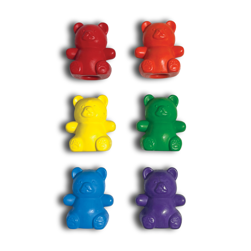 
            
                Load image into Gallery viewer, Cuddly Cubs Bear Finger Crayons - Set of 6
            
        