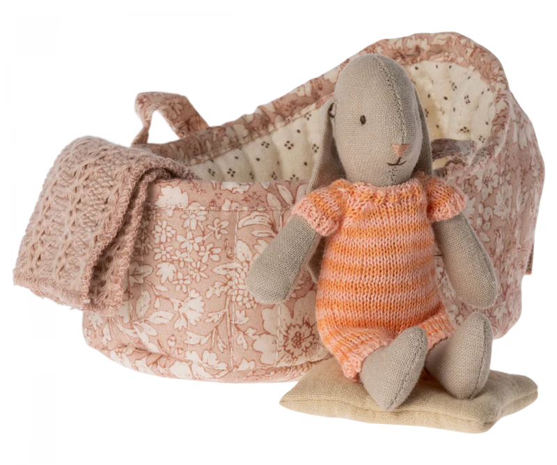 
            
                Load image into Gallery viewer, Bunny in Carry Cot, Micro - Peach
            
        