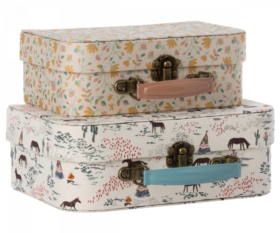 Suitcase with Fabric - 2pc Set