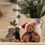 Jimmy Christmas Teddy Bear Stuffed Plush, 12 Inches