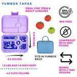 Yumbox Tapas - Purple with Bon Appetit Tray