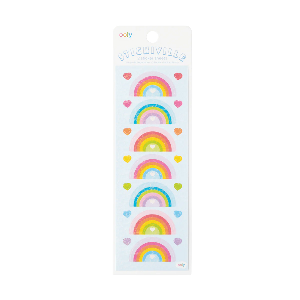 Stickivile Rainbow Hearts Stickers