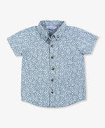 Short Sleeve Button Down Shirt - Summertime Fields