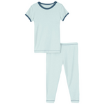 Short Sleeve Pajama Set - Fresh Air with Deep Sea