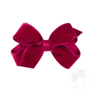 
            
                Load image into Gallery viewer, Mini Classic Velvet Bow - Cardinal
            
        