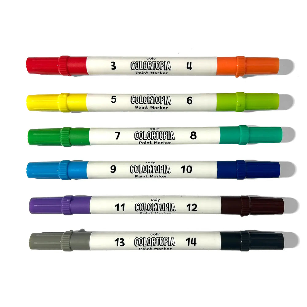 Colortopia Color by Number Paint Marker Kit - Epic Adventure