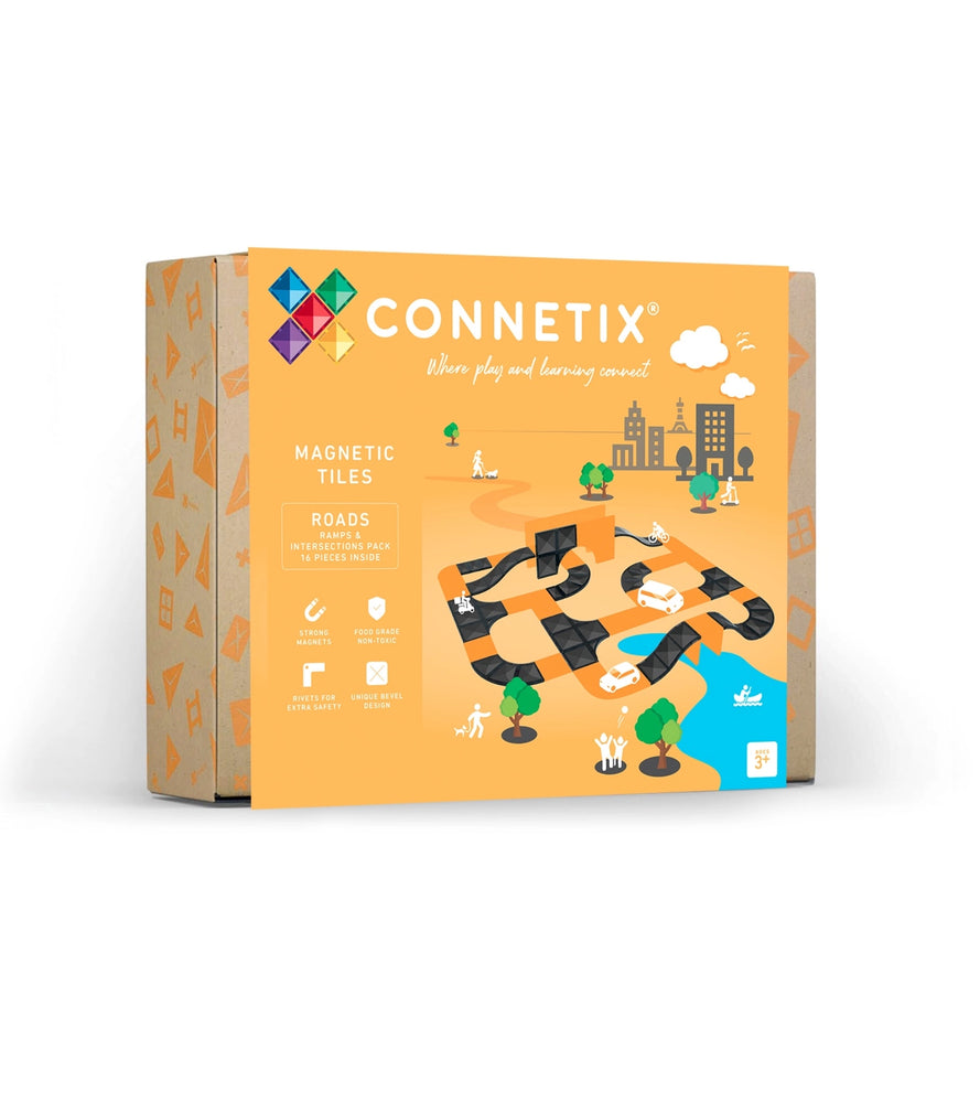 CONNETIX Roads Ramps & Intersections Pack, 16 Pieces