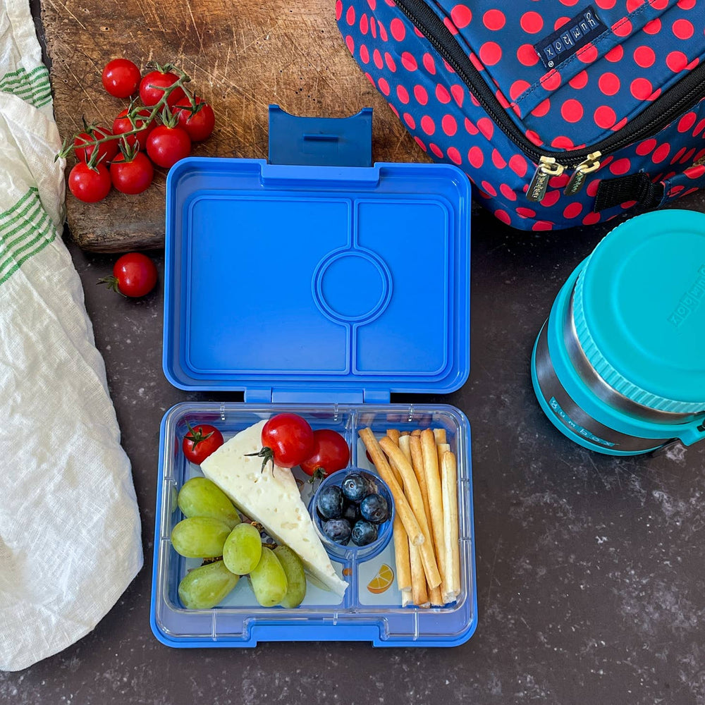 
            
                Load image into Gallery viewer, Snack Size Bento Lunch Box - True Blue in Rocket
            
        