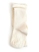 Ribbed Knit Tights - Ivory