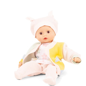 Gotz Muffin Baby 13" Baby Doll with Sleepy Brown Eyes