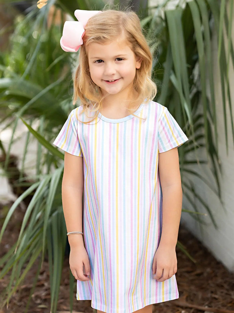 Mary Chase Pastel Stripes Dress