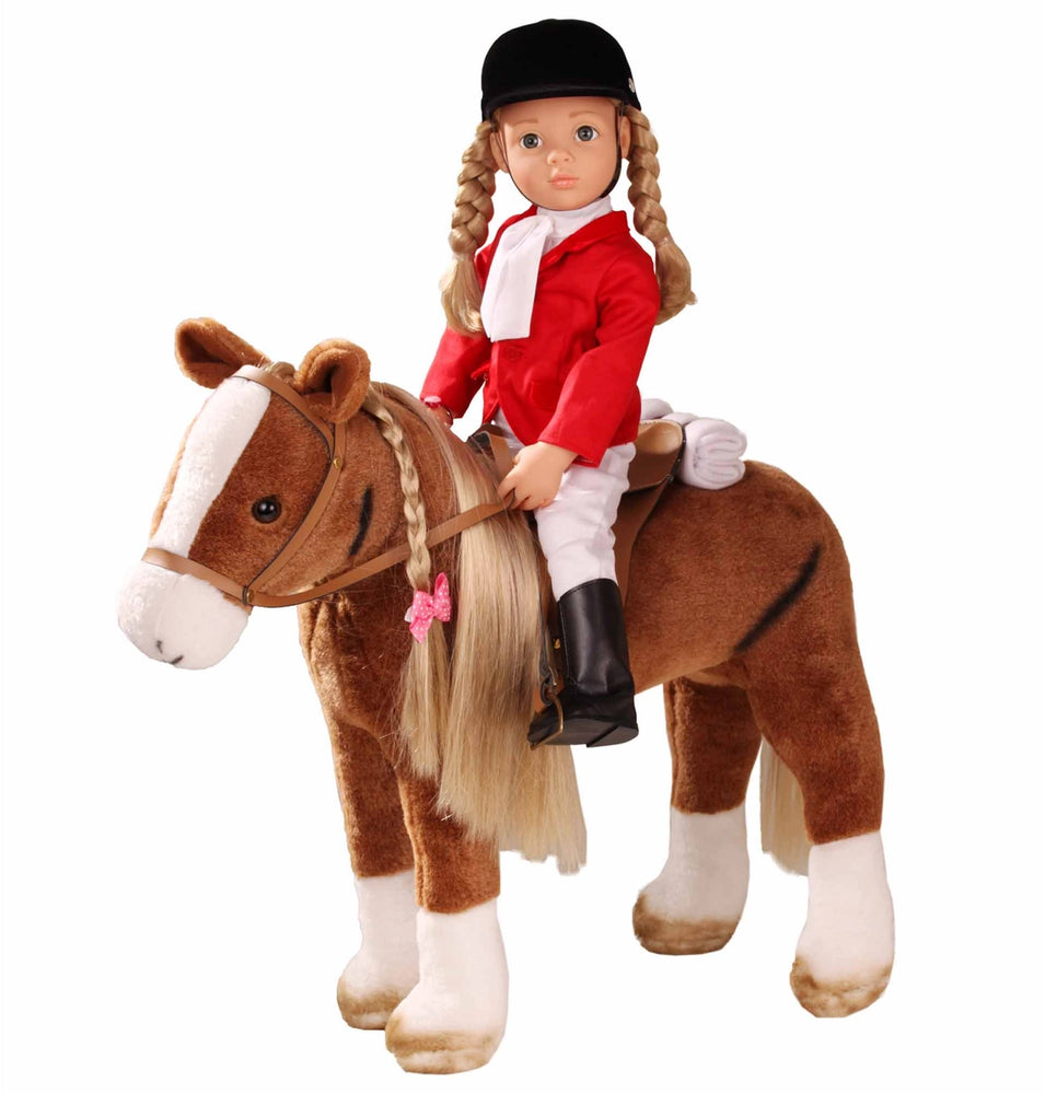 Gotz Big Plush Combing Horse with Saddle and Bridle