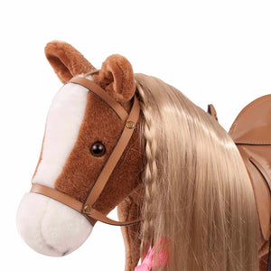 Gotz Big Plush Combing Horse with Saddle and Bridle