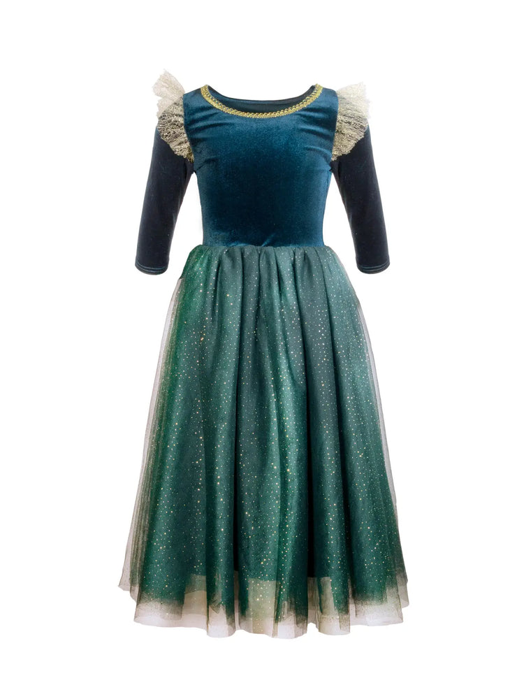 brave green dress Merida Costume Dress, Brave Princess, Green Peasant Dress