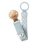BIBS Pacifier Clip - Baby Blue/Ivory