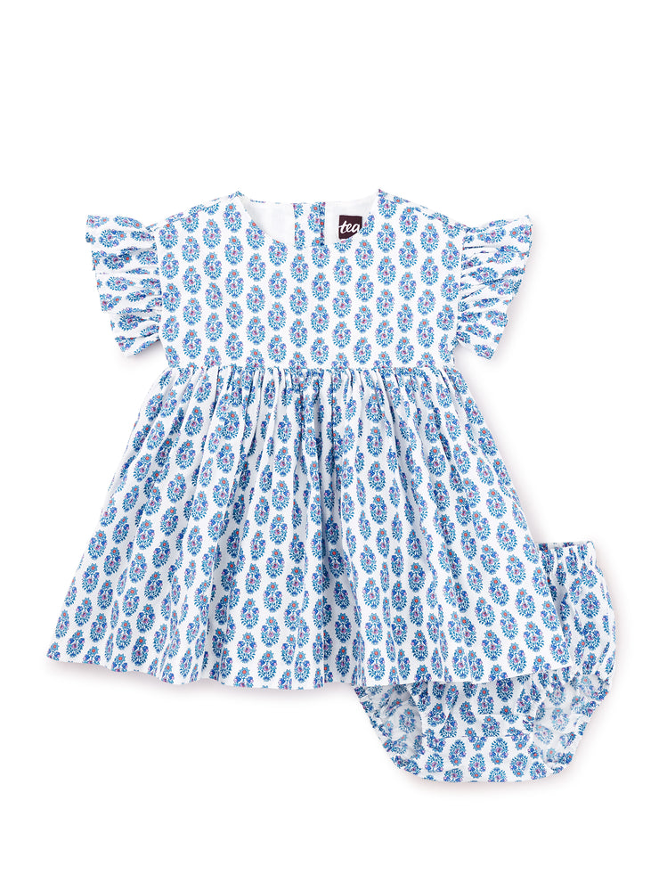 Ruffle Sleeve Baby Dress - Suma Bouquet