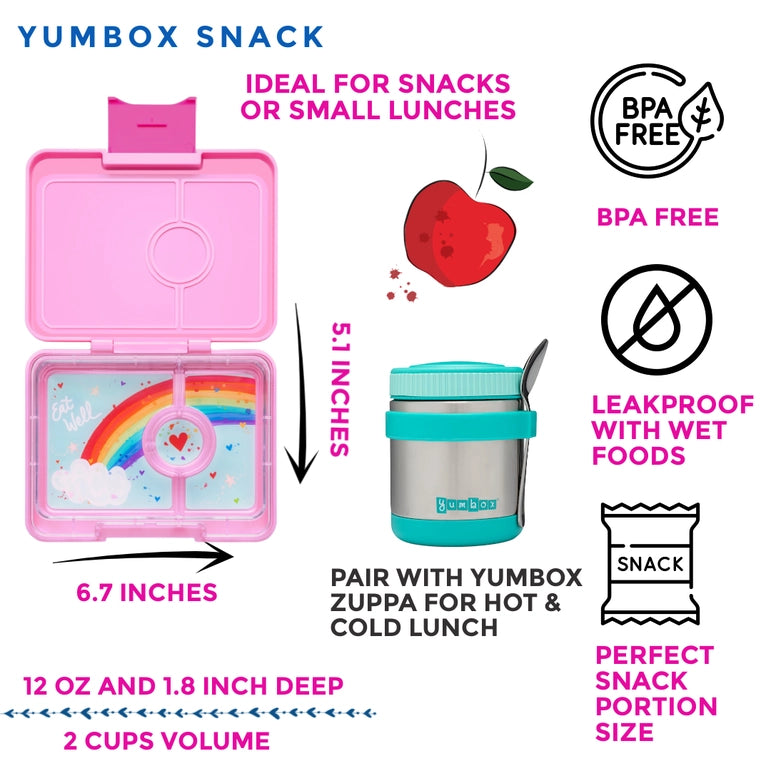 Yumbox Snack - Power Pink with Rainbow Tray