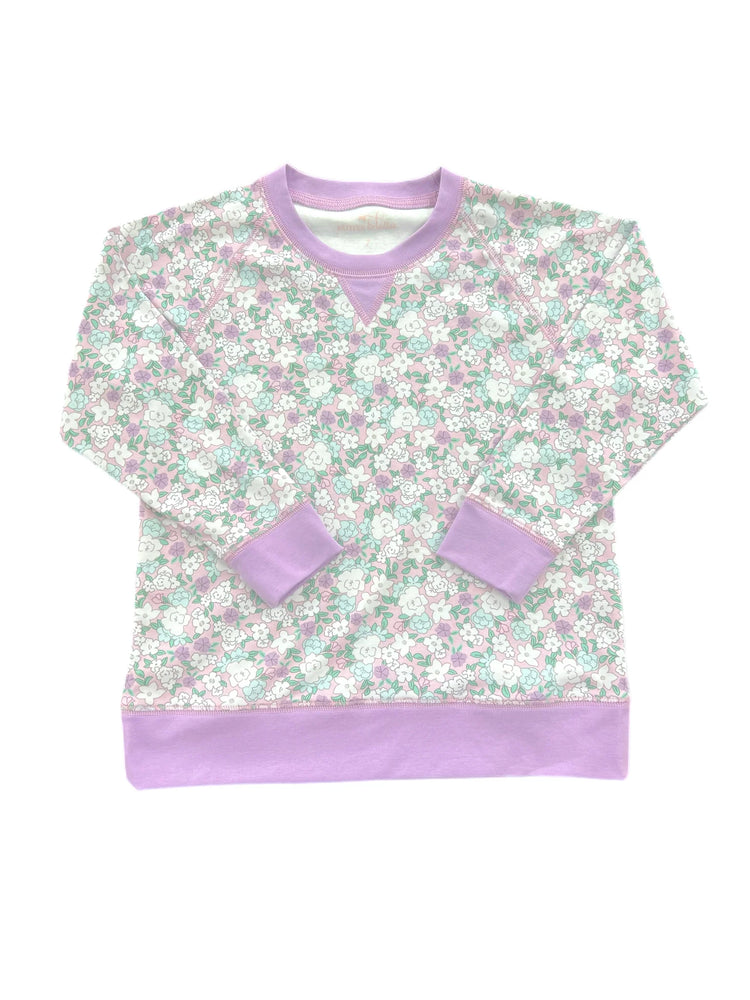 Lavender Floral Sidney Sweatshirt Set