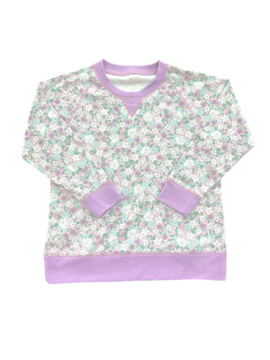 Lavender Floral Sidney Sweatshirt Set