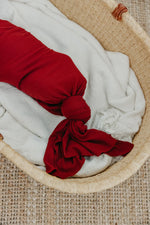 Cranberry Knit Blanket Single