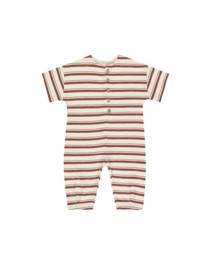 Hayes Jumpsuit - Brick Stripe