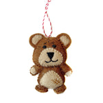 Felt Wool Teddy Bear Ornament