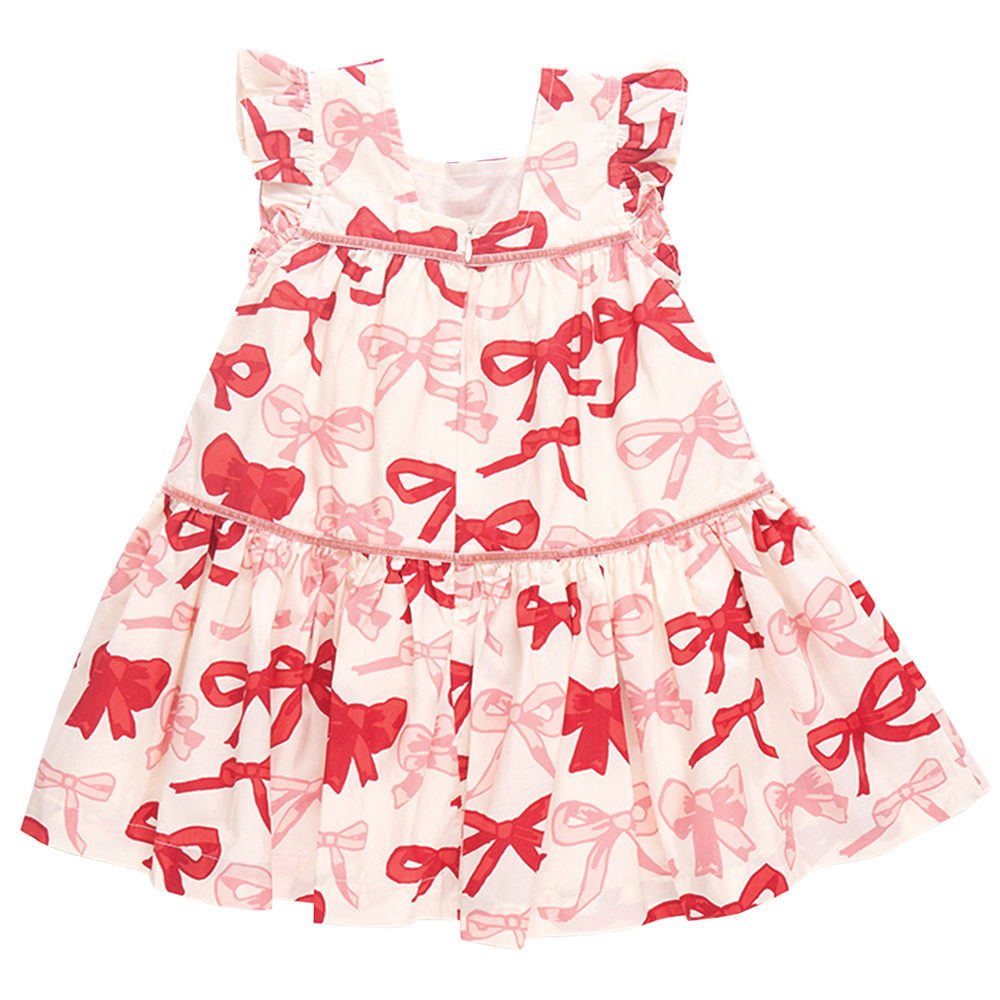 Girls Camelia Dress - Valentine Bows