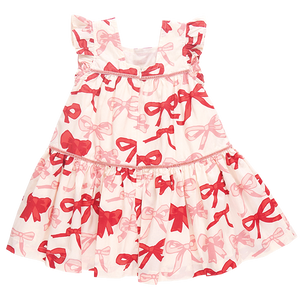 Girls Camelia Dress - Valentine Bows