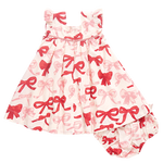 Baby Girls Camelia Dress Set - Valentine Bows