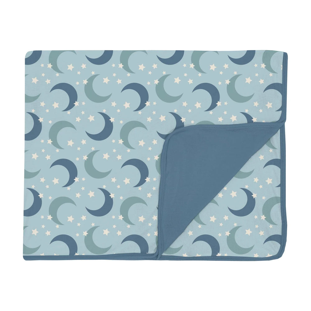 Print Toddler Blanket in Spring Sky Moon and Stars