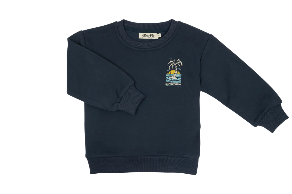 Kid's Graphic Sweatshirt On a Beach