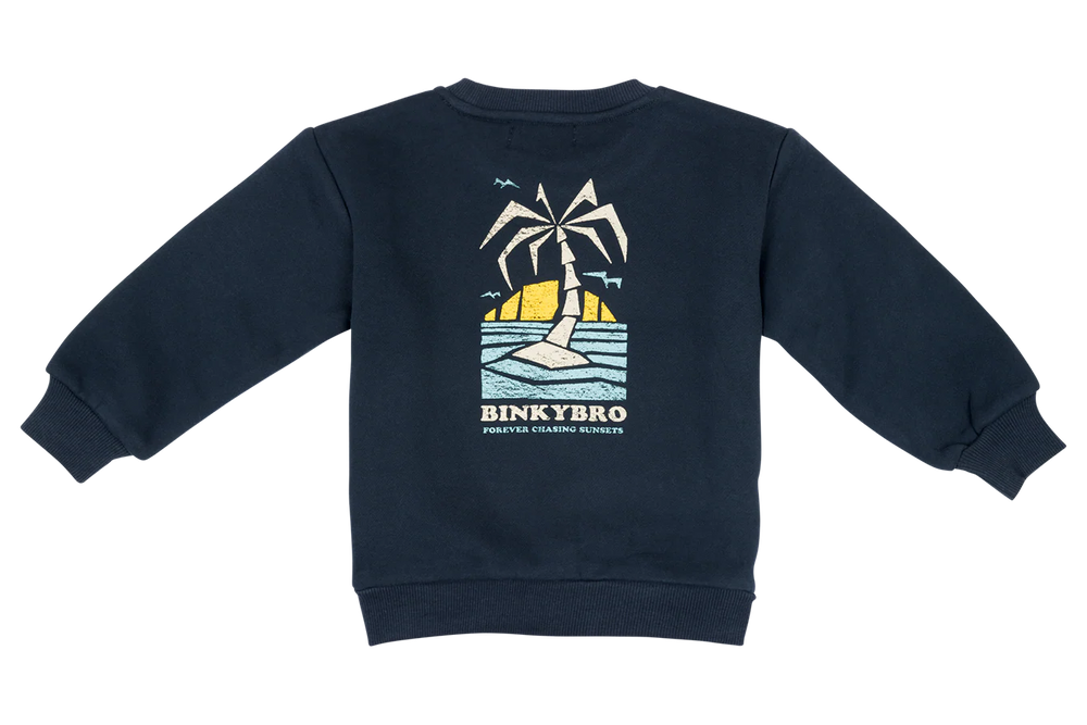 Kid's Graphic Sweatshirt On a Beach