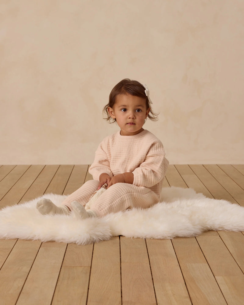 Textured Sweat Set - Antique