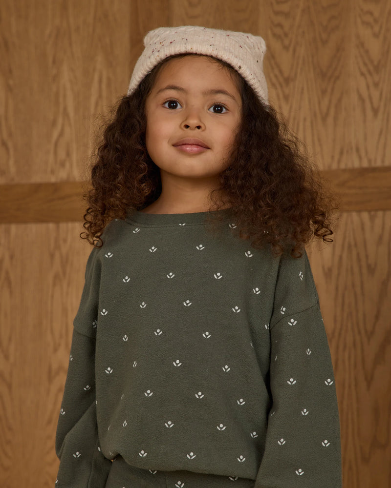 Spongey Knit Set - Evergreen Daisy
