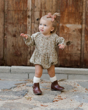 
            
                Load image into Gallery viewer, Long Sleeve Bubble Romper - Golden Garden
            
        