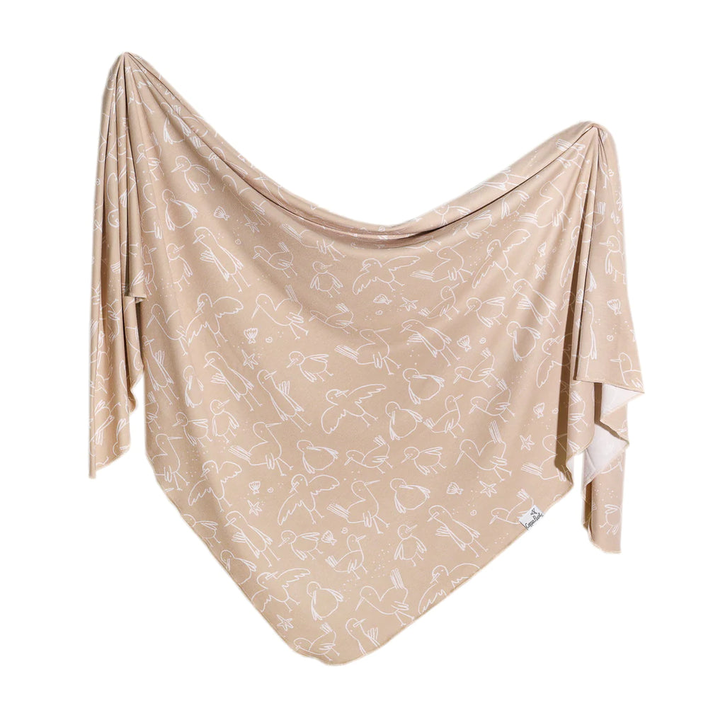 Knit Swaddle Blanket - Sandy