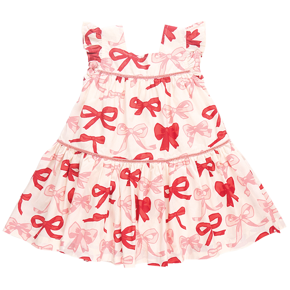 Girls Camelia Dress - Valentine Bows