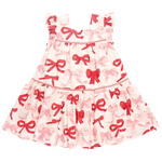 Girls Camelia Dress - Valentine Bows