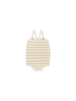 Knit Baby Romper - Sand Stripe