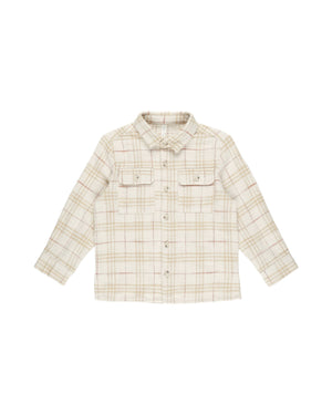 Collared Long Sleeve Shirt - Vintage Plaid