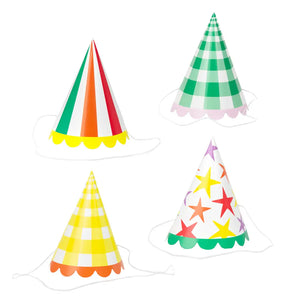 
            
                Load image into Gallery viewer, Multi-Colored Birthday Party Hats - 8 Pack
            
        