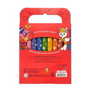 Carry Along Crayon and Coloring Book Kit - Work Zone